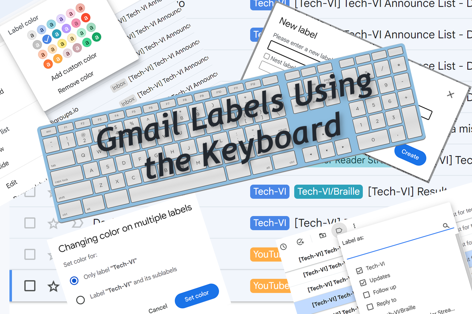 Gmail Labels Using the Keyboard